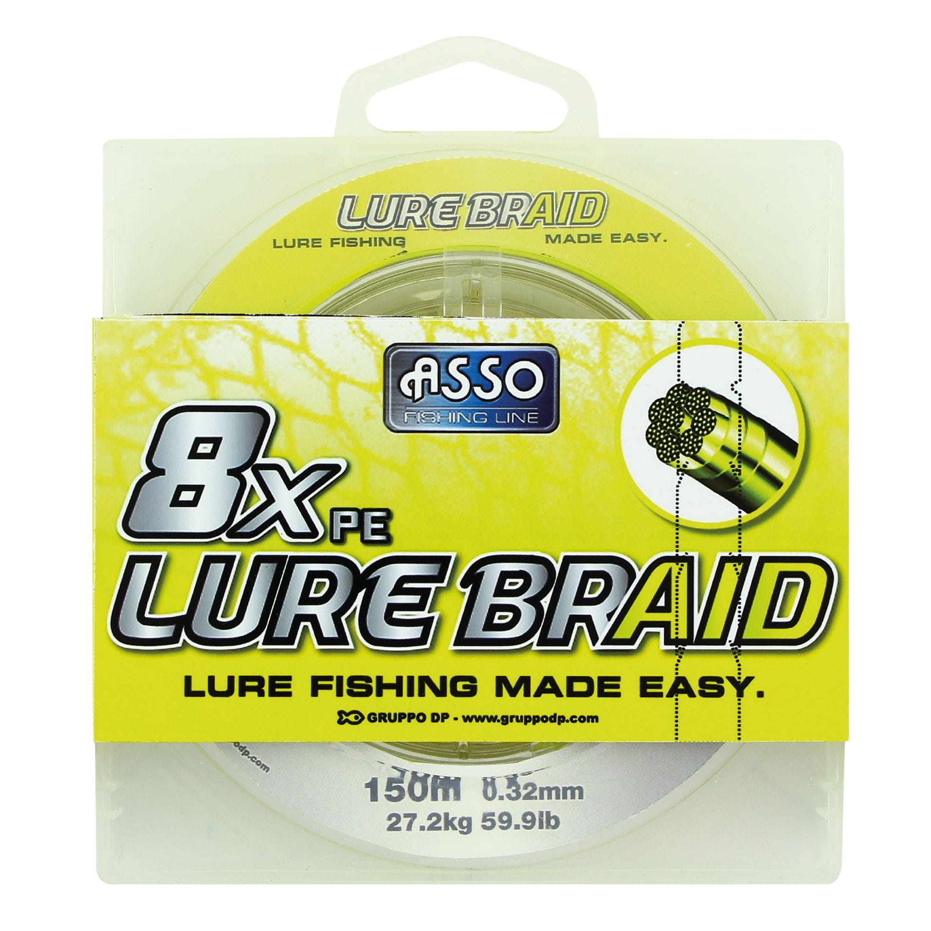 Asso - Tresse Lure Braid 8 brins (150m) - FishXplorer