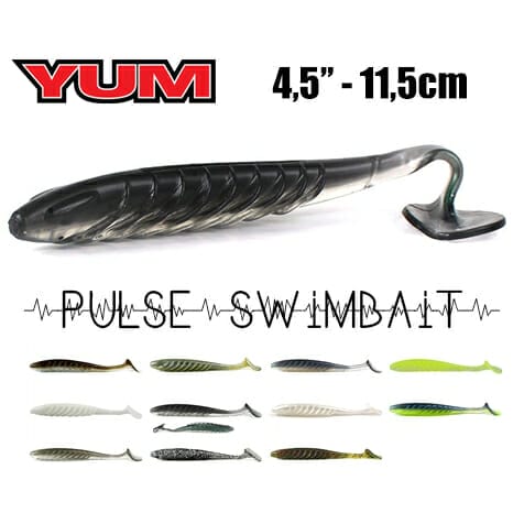 YUM PULSE 11,5 cm - 4,5 pouces - FishXplorer